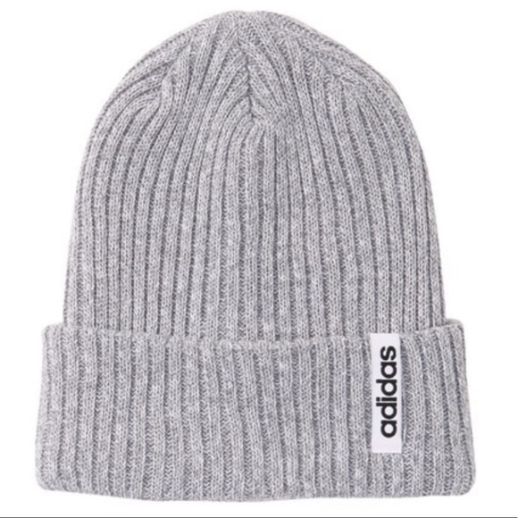 Adidas Hawthorn Fold Beanie Grey White 